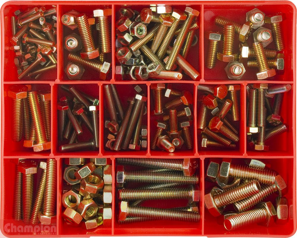 Champion CA196 Metric Set Screw & Nut Assortment Kit - AIMS Industrial Supplies