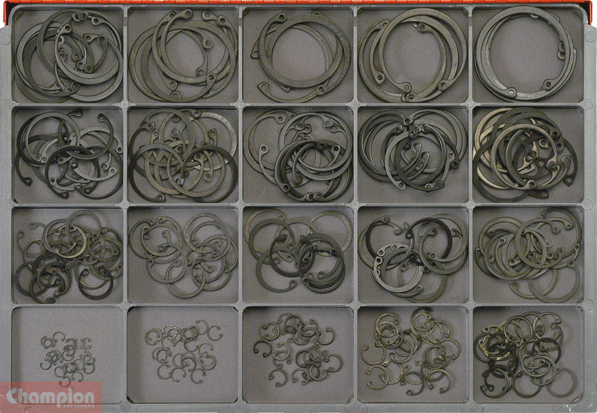 Champion CA2030 Internal Circlip Imperial Assortment Kit, 240 Pcs1