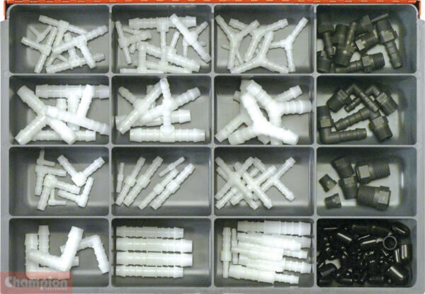 Champion CA2075 Vacuum Connector Assortment Kit, 134 Pieces - AIMS Industrial Supplies