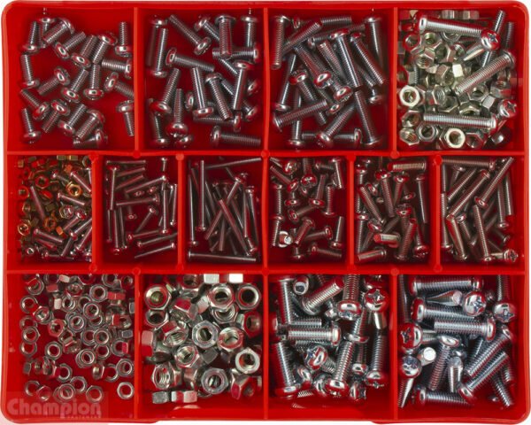 Champion CA21 Metric Pan X Recess Screw Assortment Kit - AIMS Industrial Supplies