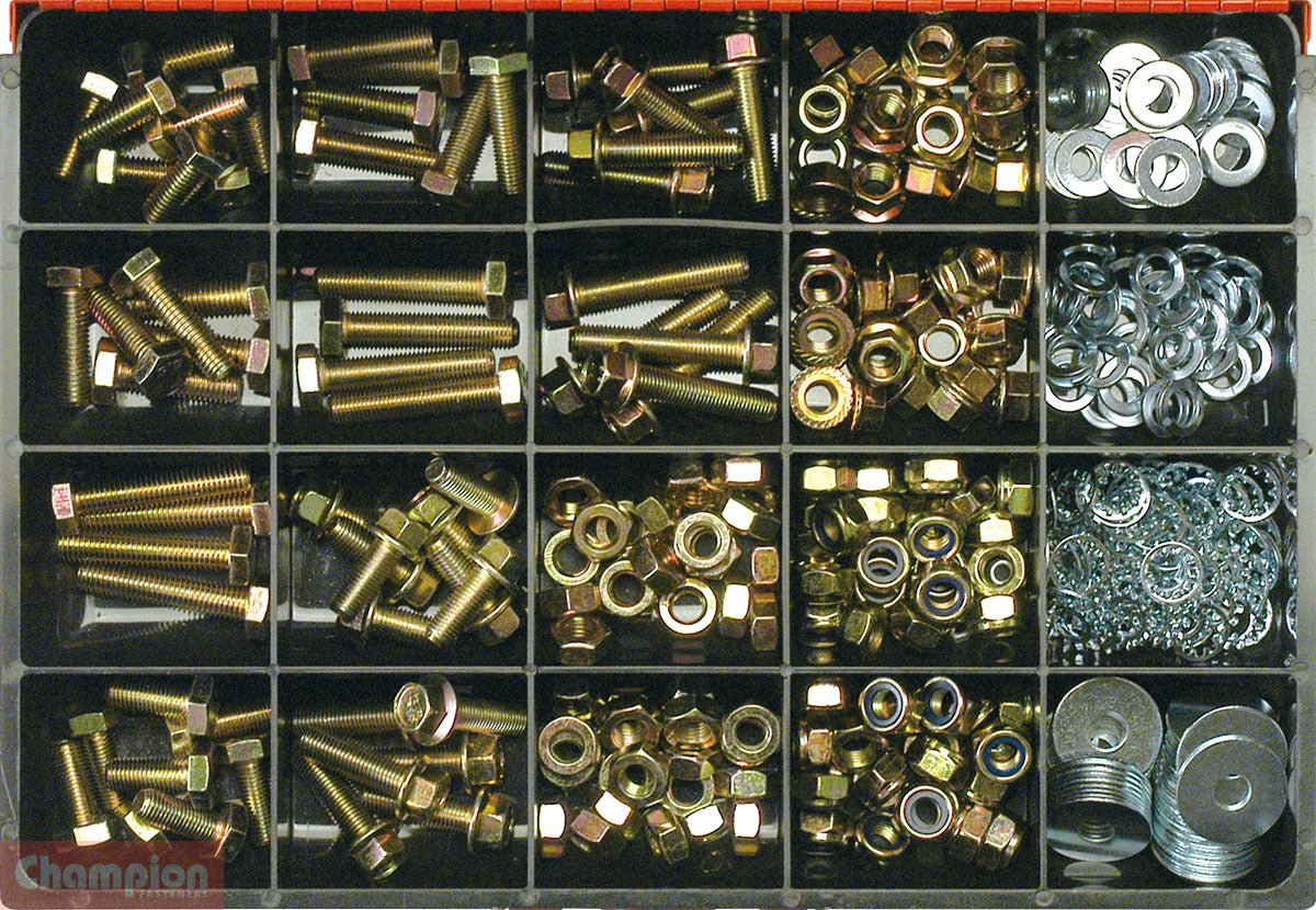 Champion CA2210 10mm Fastener Assortment Kit, 401 Pcs - AIMS Industrial Supplies