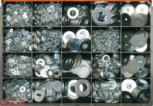 Champion CA2240 Flat X Body Washer Zinc Plated Master Kit1