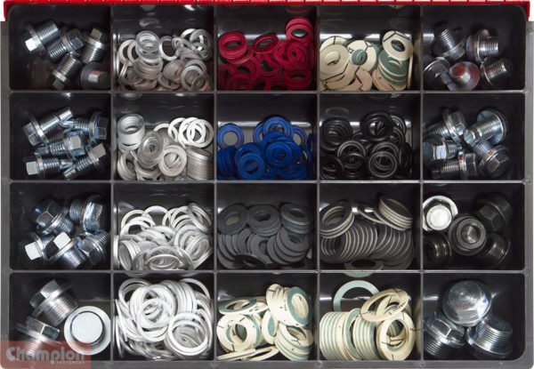 Champion CA2436 Drain (Sump) Plug & Seals Master Kit - 438 Pieces - AIMS Industrial Supplies