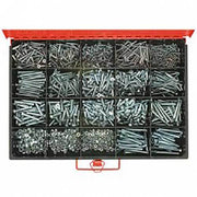 Champion CA2710 Countersunk Phillips Machine Screw & Nut Kit, 1650 Pcs - AIMS Industrial Supplies