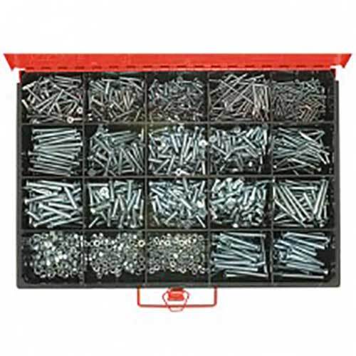 Champion CA2710 Countersunk Phillips Machine Screw & Nut Kit, 1650 Pcs - AIMS Industrial Supplies