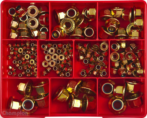 Champion CA272 Self-Locking Flange Nut Assortment Kit - 205 Pieces1