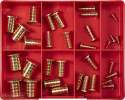 Champion CA40 Hose Plug Barbed Brass Assortment Kit - 32 Pieces1