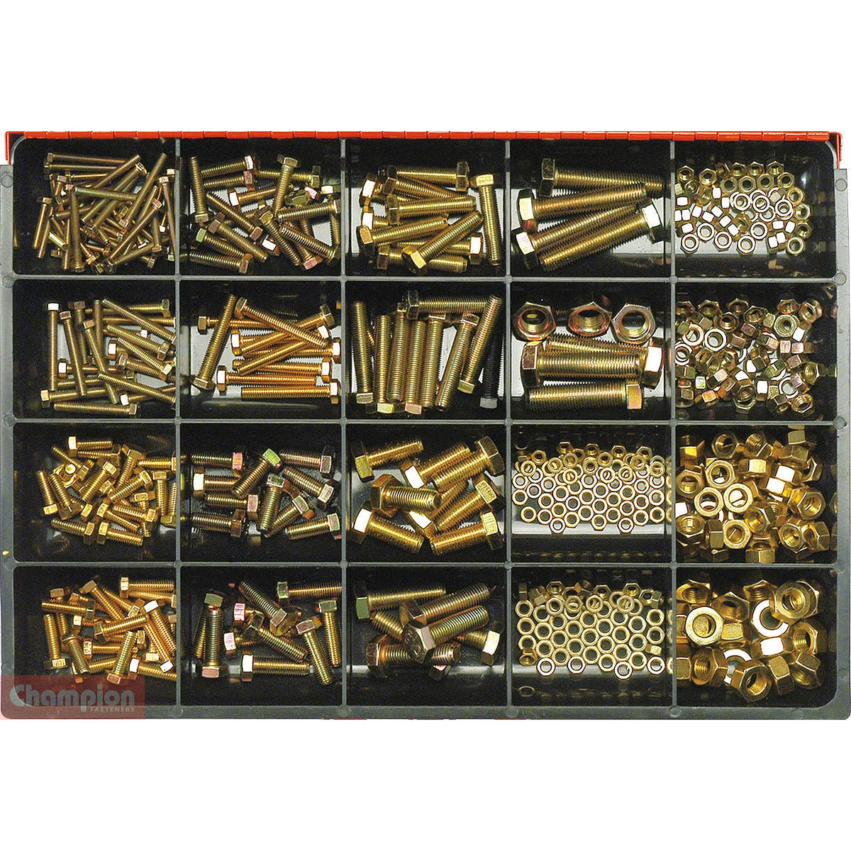 Champion CA480 Fine Metric Set Screw & Nut Assortment Kit, 480 Pcs