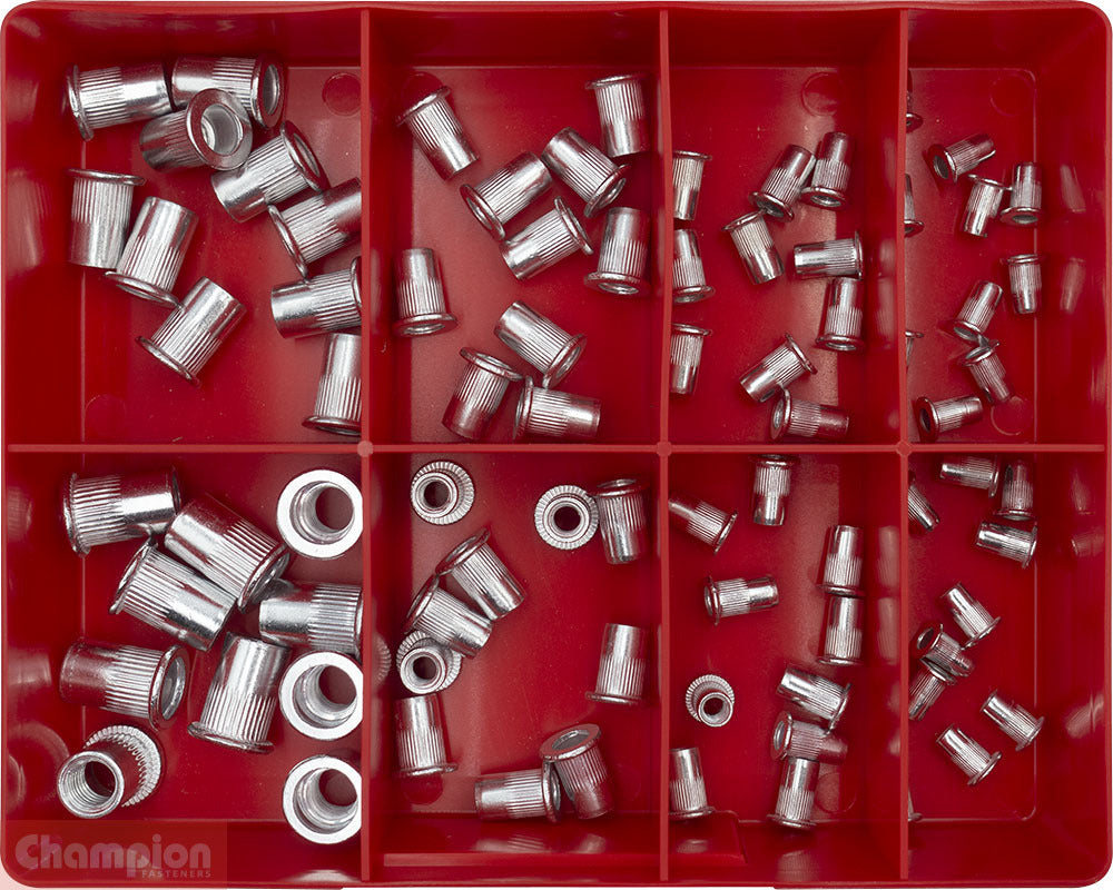 Champion CA506 Rivet Nut Insert Aluminium Assortment Kit1