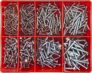 Champion CA560 Pan Head Slotted Self Tapping Screw Kit, 400 Pieces - AIMS Industrial Supplies