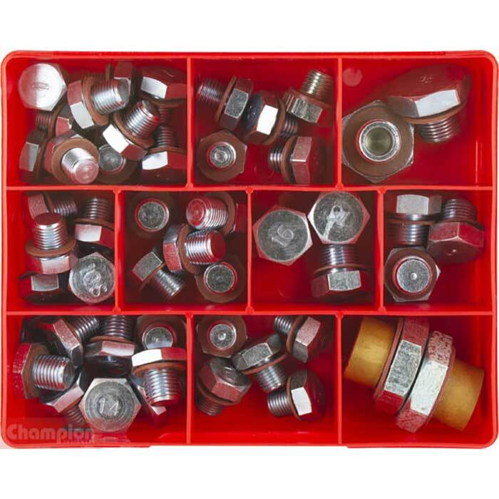Champion CA58 Drain (Sump) Plug Assortment Kit - 58 Pieces1