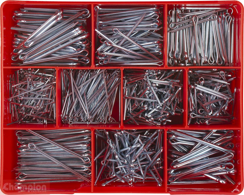 Champion CA800 Split Pin Assortment Kit, 795 Pcs - AIMS Industrial Supplies