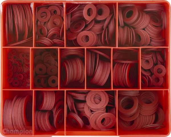Champion CA825 Fibre Washer Imperial Assortment Kit, 825 Pieces - AIMS Industrial Supplies