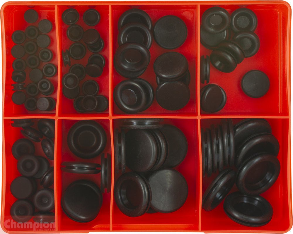 Champion CA90 Blanking Grommets Assortment Kit, 91 Pcs - AIMS Industrial Supplies