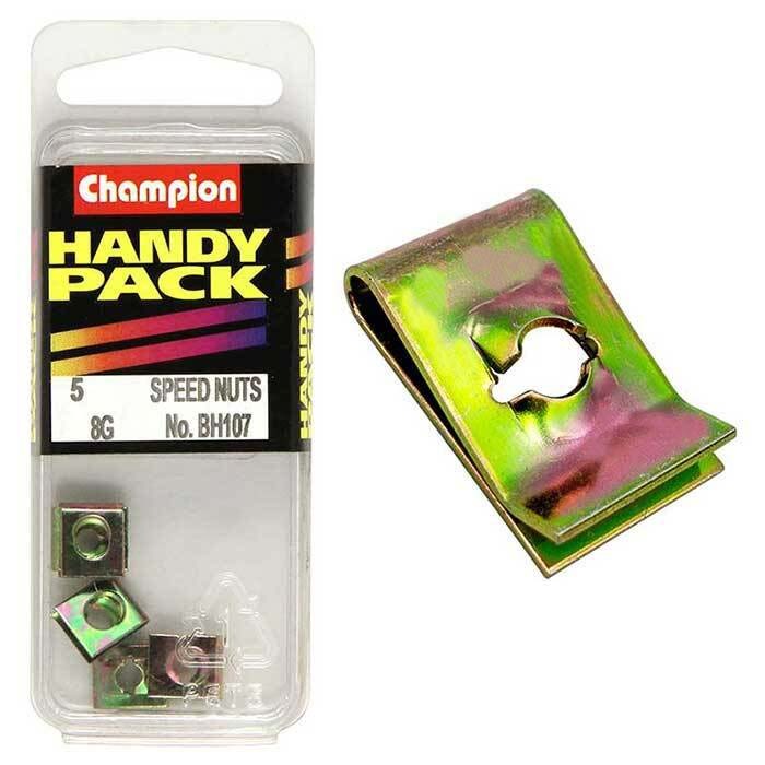 Champion Captive Nut 10.25 x 8.40 x 3.60mm BH107 - Box of 25 (5 Packs of 5)