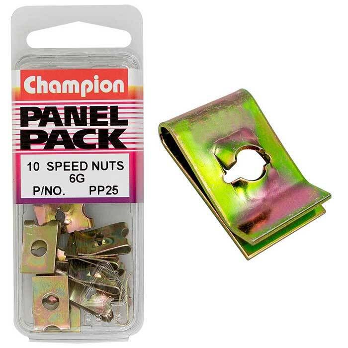Champion Captive Nut 16.60 x 10.95 x 3.65mm PP25 - Box of 30 (3 Packs of 10)