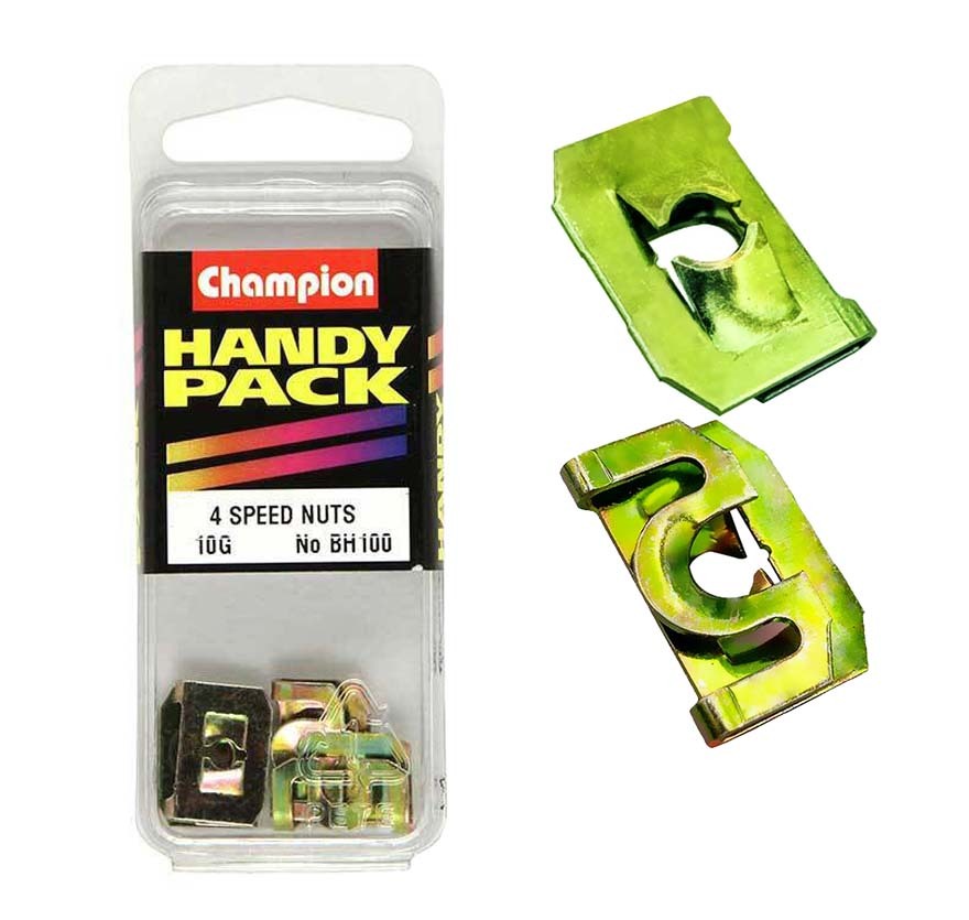 Champion Captive Nut 17.55 x 12.55 x 4.35mm BH100 - Box of 20 (5 Packs of 4)