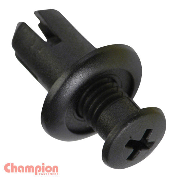 Champion CBP164 Push Rivet 13 x 20 x 10mm Black Plastic - 50/Pack