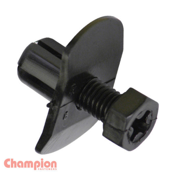 Champion CBP36 Push Rivet 19mm Length, M14 x 22mm Head - Black - 50/Pack1