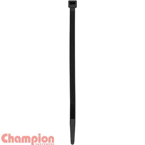 Champion CCT8380B Cable Tie Nylon M8 x 380mm Black - 100/Pack