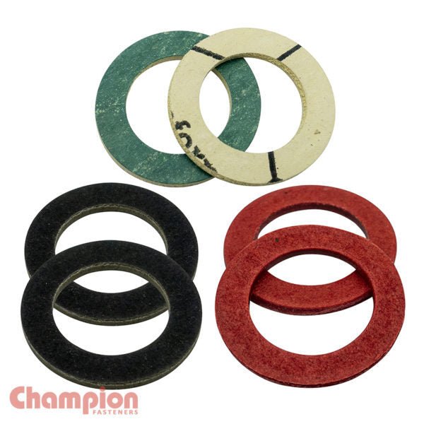 Champion CDP24 Fibre Seal Washer (6 Sizes) - 6/Pack - AIMS Industrial Supplies