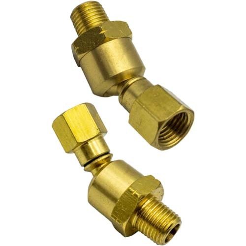 Champion CMF-20 Airline Swivel Joint 1/4" Male/Female Brass (Nitto) - Pack of 3 - AIMS Industrial Supplies