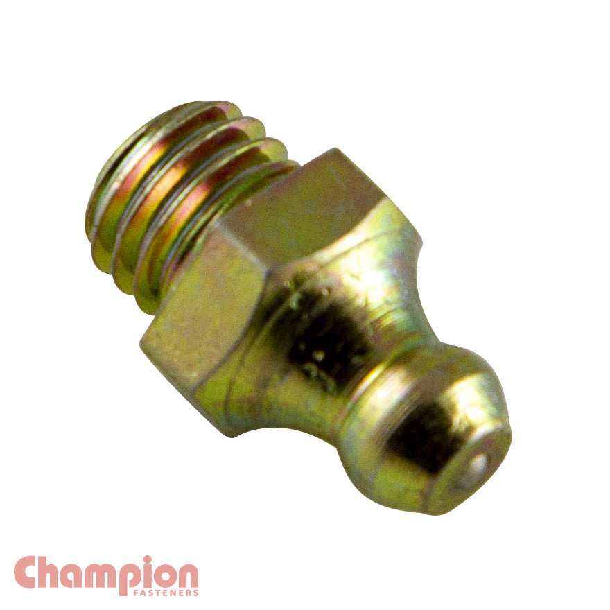 Champion CN1020 Grease Nipple 1/4 x 1-1/4" UNF Straight - 25/Pack - AIMS Industrial Supplies