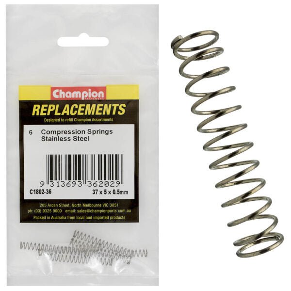 Champion Compression Spring Stainless Steel - 316/A4 - AIMS Industrial Supplies