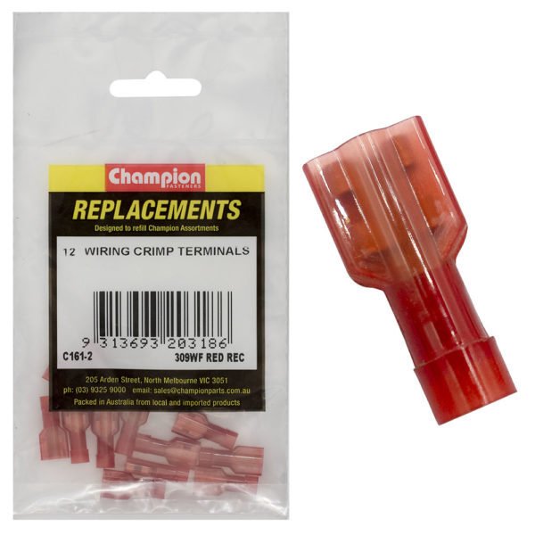 Champion Crimp Terminal Blade Female Fully Insulated - AIMS Industrial Supplies