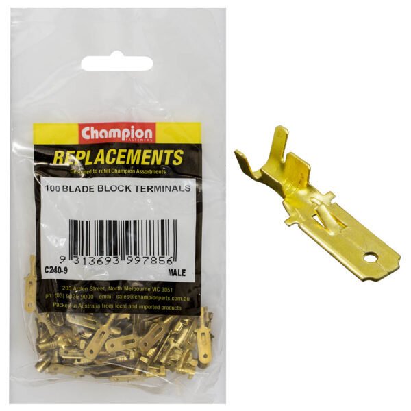 Champion Crimp Terminal Blade Female Non - Insulated - AIMS Industrial Supplies