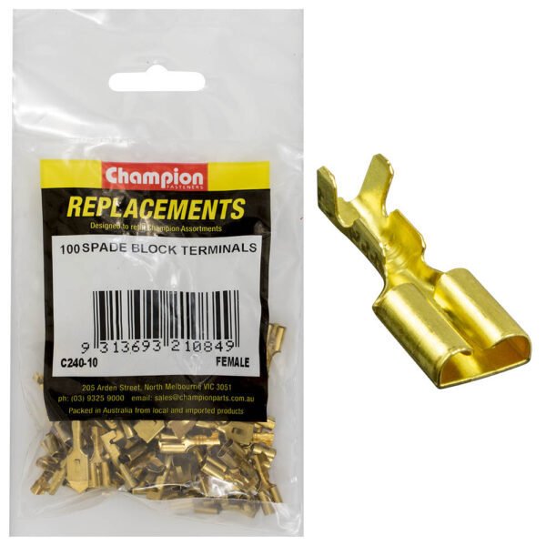 Champion Crimp Terminal Blade Female Non - Insulated - AIMS Industrial Supplies