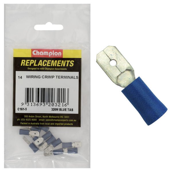 Champion Crimp Terminal Blade Male - AIMS Industrial Supplies