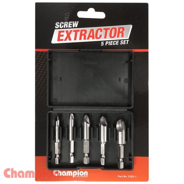 Champion CSES-1 Screw Extractor Set, 5 Pieces - AIMS Industrial Supplies