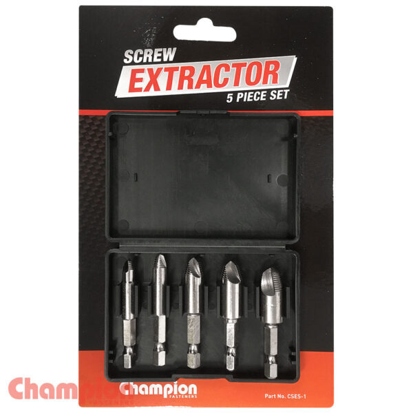 Champion CSES-1 Screw Extractor Set, 5 Pieces1