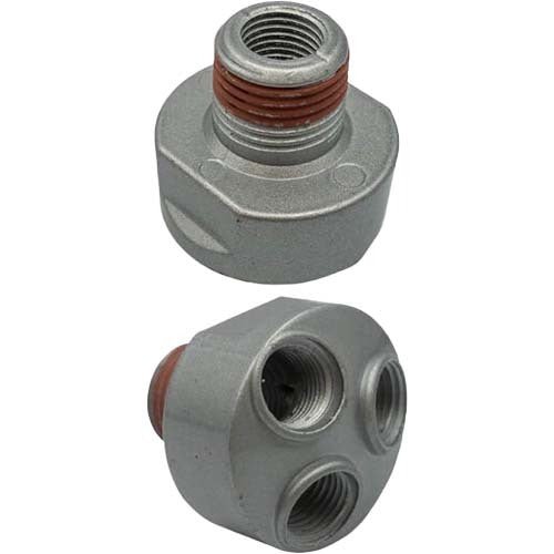 Champion CSMY-3 Airline Air Manifold 1-In - 3-Out 1/4" Female - Pack of 3 - AIMS Industrial Supplies