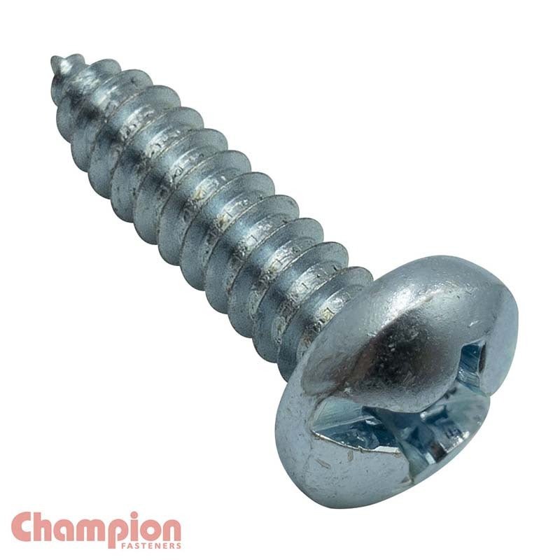 Champion CST10 Self Tapping Screw Pan Head Combo Zinc - AIMS Industrial Supplies