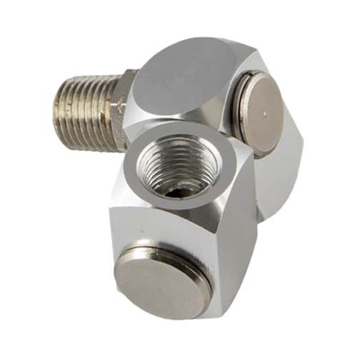 Champion CSW-02 Universal Swivel Joint 1/4" Male/Female Steel/Aluminium - Pack of 3 - AIMS Industrial Supplies