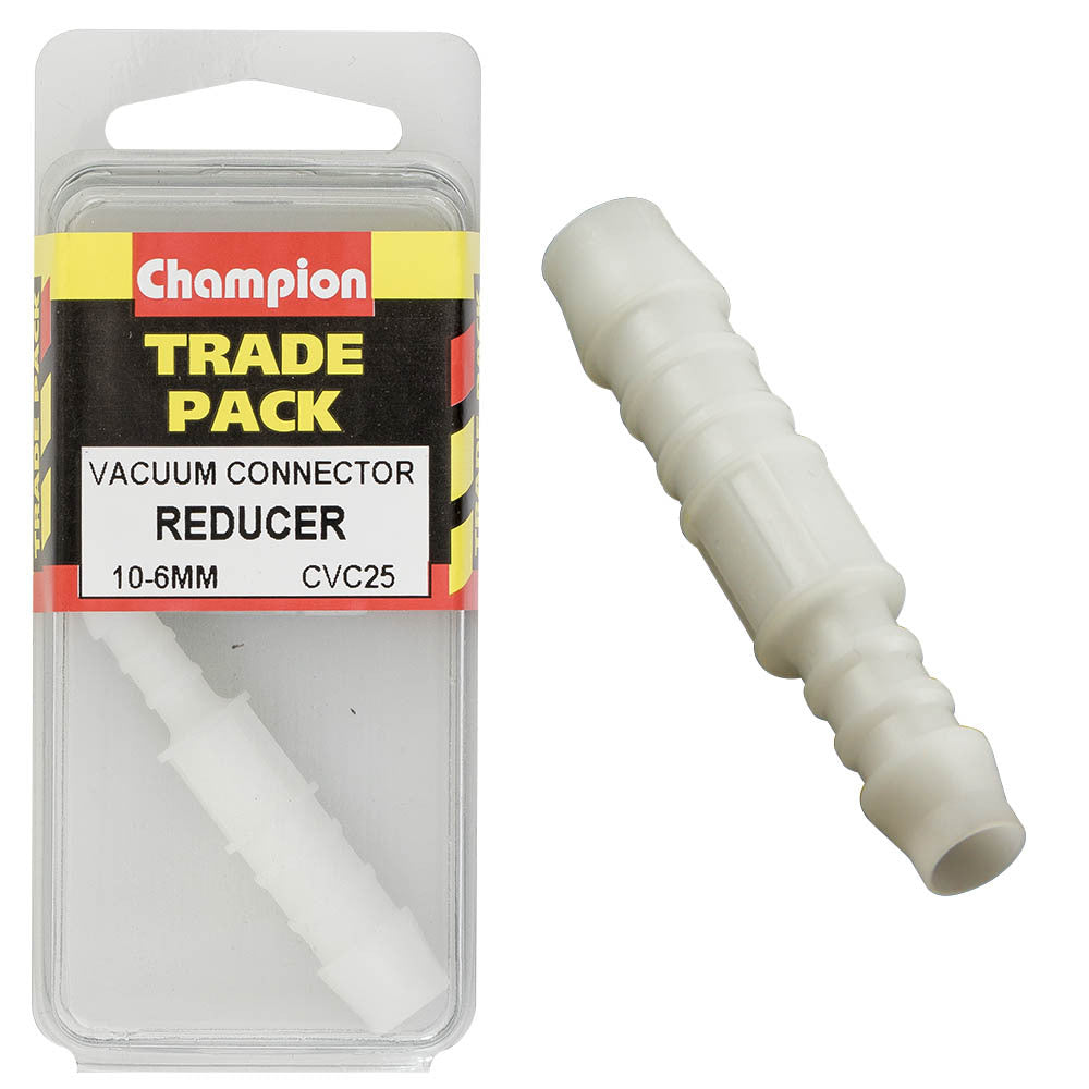 Champion CVC25 Reducing Straight Connector 10mm-6mm -Box of 3
