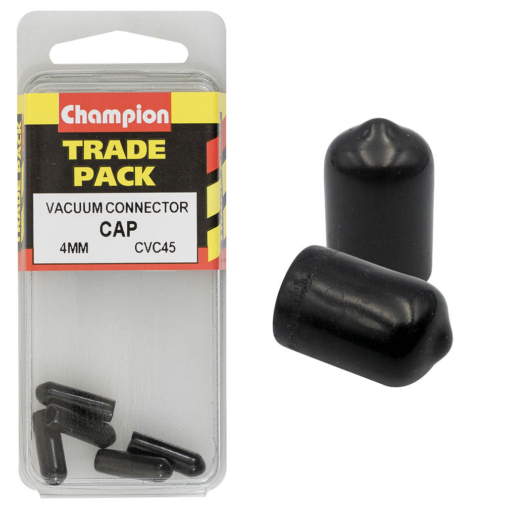 Champion CVC45 Vacuum Cap 4mm  - Box of 15 (3 Packs of 5)