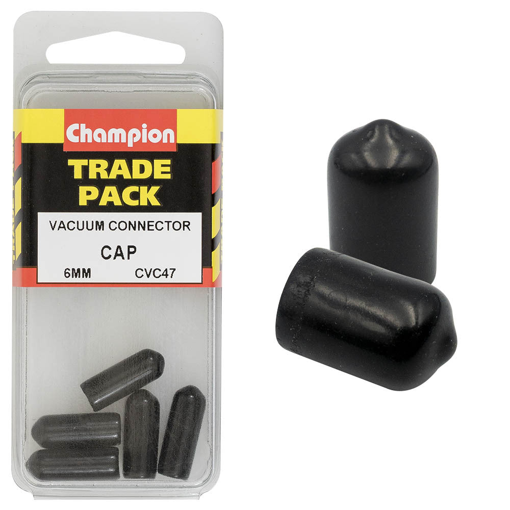 Champion CVC47 Vacuum Cap 6mm  - Box of 15 (3 Packs of 5)