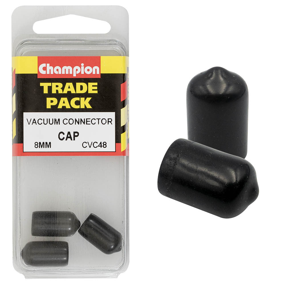 Champion CVC48 Vacuum Cap 8mm - Box of 3