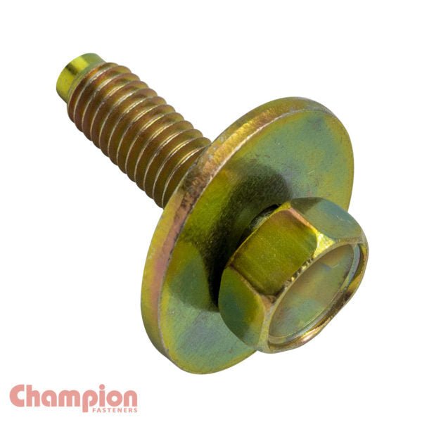 Champion Hex Set Screw Sems Hex Flat Washer Steel - AIMS Industrial Supplies