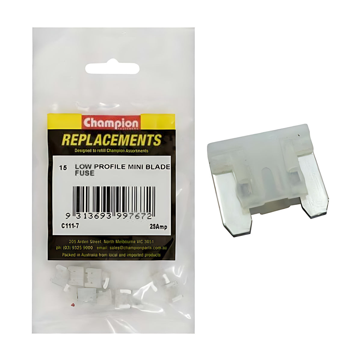 Champion Low Profile Mini Fuse (Blade Micro Fuse)