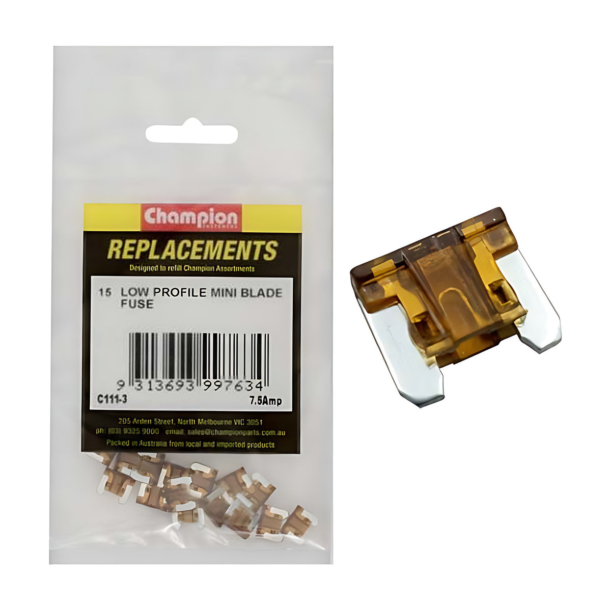 Champion Low Profile Mini Fuse (Blade Micro Fuse)