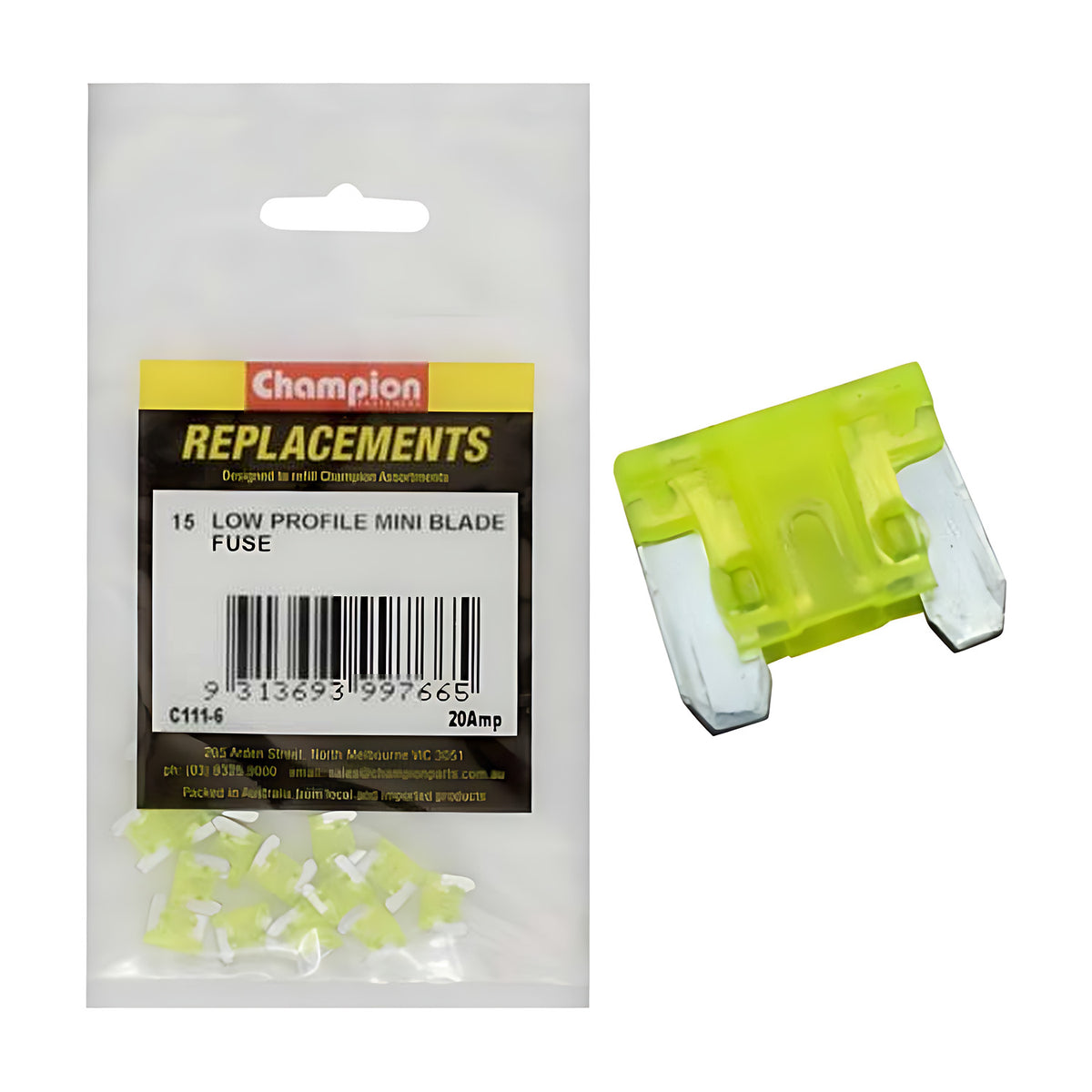 Champion Low Profile Mini Fuse (Blade Micro Fuse)
