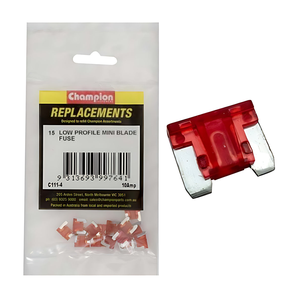 Champion Low Profile Mini Fuse (Blade Micro Fuse)