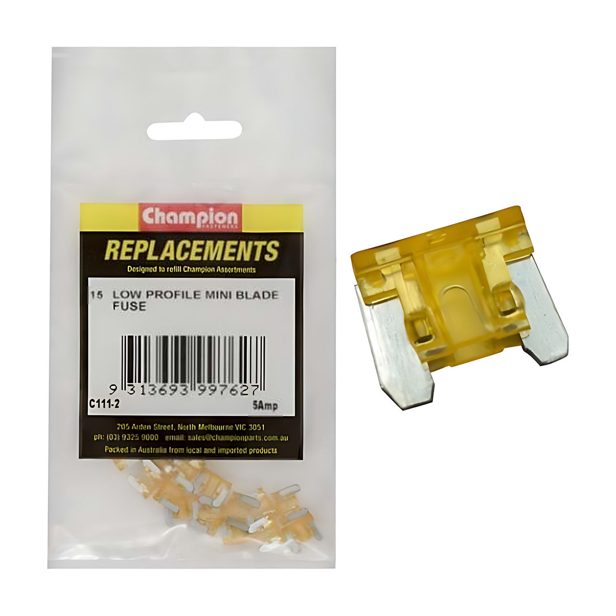 Champion Low Profile Mini Fuse (Blade Micro Fuse)
