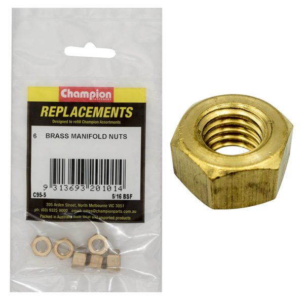 Champion Manifold Nut Brass - BSF - AIMS Industrial Supplies
