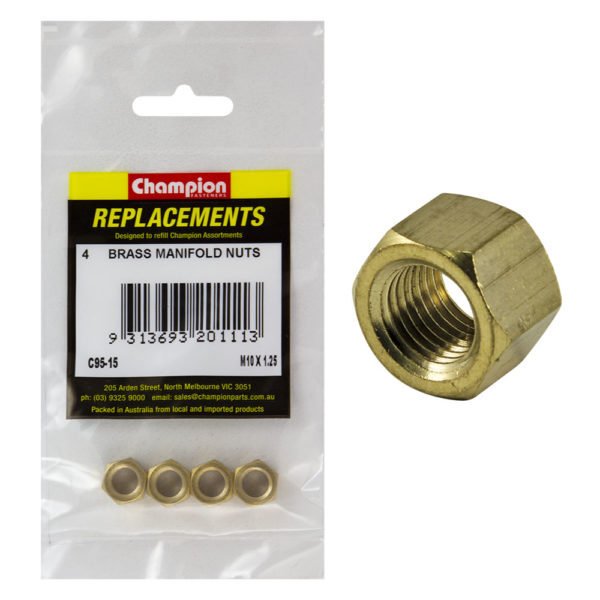 Champion Manifold Nut Brass - Metric - AIMS Industrial Supplies