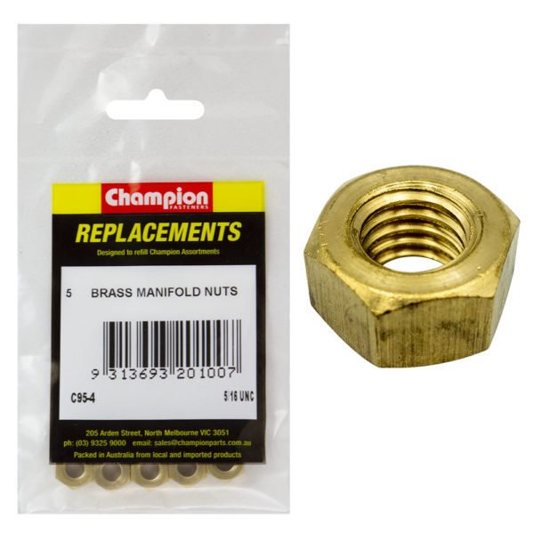 Champion Manifold Nut Brass - UNC - AIMS Industrial Supplies